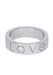 Ring 52 CARTIER Love Charity 1 Diamond Ring in 750/1000 White Gold 58 Facettes 62276-58266