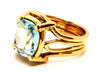 Ring 52 Ring Yellow gold Aquamarine 58 Facettes 1649211CN