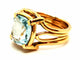 Bague 52 Bague Or jaune Aigue marine 58 Facettes 1649211CN