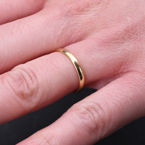 Bague 49 Fine alliance or jaune 58 Facettes 13-293