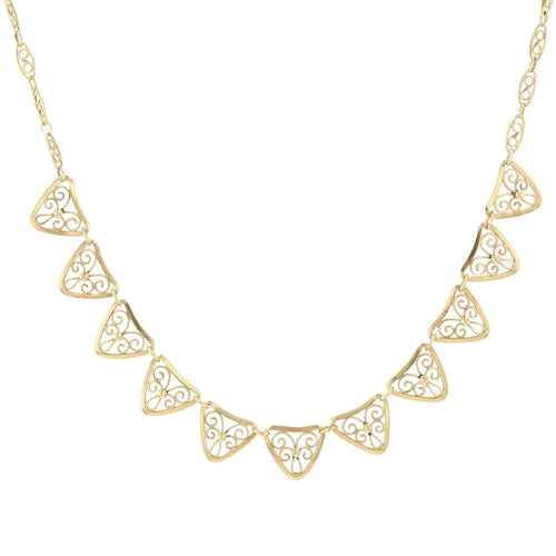 Collier Collier en or ancien draperie 58 Facettes 22-302