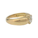 Ring 52 Yellow gold, diamond bangle ring. 58 Facettes 32198
