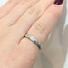 Alliance ring in white gold and diamonds 58 Facettes 24507