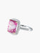 Bague 52 Bague cristal Rose de France or blanc 58 Facettes