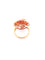 Bague Parure or rose Pierres de lune Diamants 58 Facettes