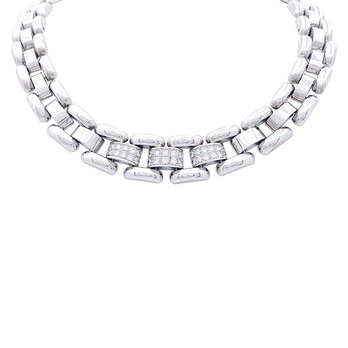 Collier Collier Chopard, "La Strada", or blanc, diamants. 58 Facettes 33113