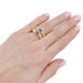 Ring 48 Chaumet Rings, “Carrosse”, yellow gold, colored sapphires. 58 Facettes 33283