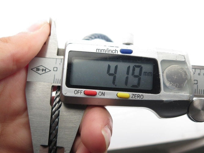 Bracelet bracelet FRED force 10 gm manille en or blanc 18k cable bleu 18cm 58 Facettes 253261