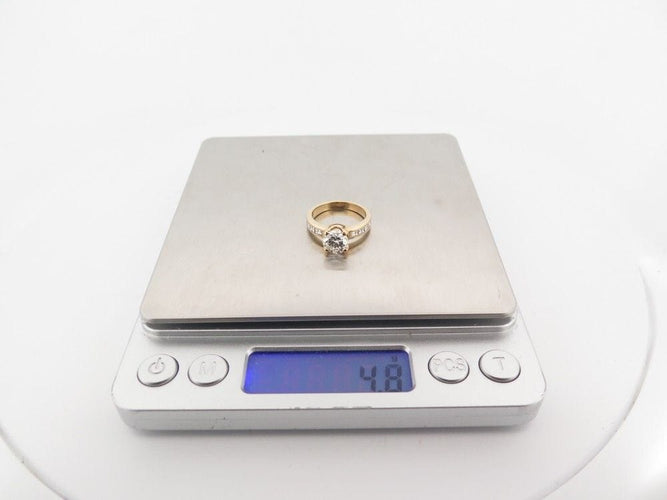 Bague 51 bague or jaune 18k sertie diamant solitaire 1.92ct 58 Facettes 254434