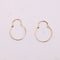Boucles d'oreilles Créoles fines, or jaune 58 Facettes