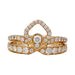 Ring 53 Chaumet “Joséphine – Eclat Floral” ring in pink gold, diamonds. 58 Facettes 31805