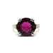 Bague Bague en Platine, rhodolite & diamants 58 Facettes