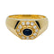 Bague 54 Bague Cartier or jaune diamants et saphir. 58 Facettes 31678