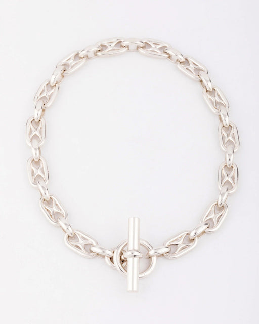 Collier Collier Hermès "Chaine d'Ancre" Argent 58 Facettes 0