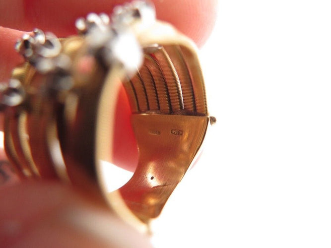 Bague 50 bague MARCO BICEGO marrakech en or jaune 18k et diamants 0.27ct 58 Facettes 246134