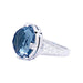 Ring 54 Bulgari “Parentesi Cocktail” ring in white gold, blue topaz and diamonds. 58 Facettes 33375