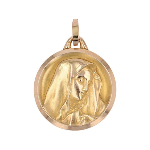 Pendentif Médaille ancienne or jaune Vierge Marie 58 Facettes CVP53 14-329