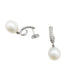 Boucles d'oreilles Boucles d'oreilles or blanc, diamants, perles. 58 Facettes 30747