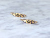Earrings Poissardes earrings in pink gold and enamel 58 Facettes