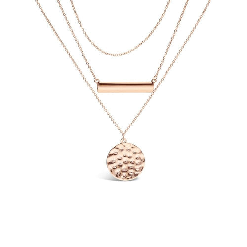 Collier Collier JOIKKA Ivy en Or Rose 750/1000 58 Facettes 60213-55818
