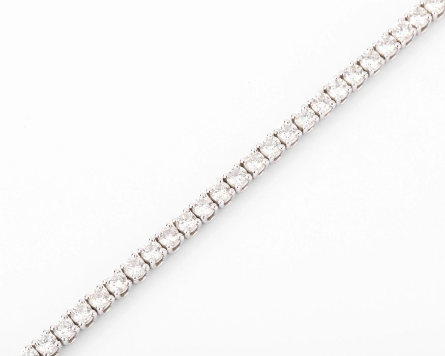 Bracelet Bracelet riviere en diamant et or gris 58 Facettes 0