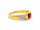 Bague 58 Bague Or jaune Rubis 58 Facettes 06348CD