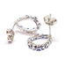 Earrings Pear sapphire diamond earrings white gold 58 Facettes