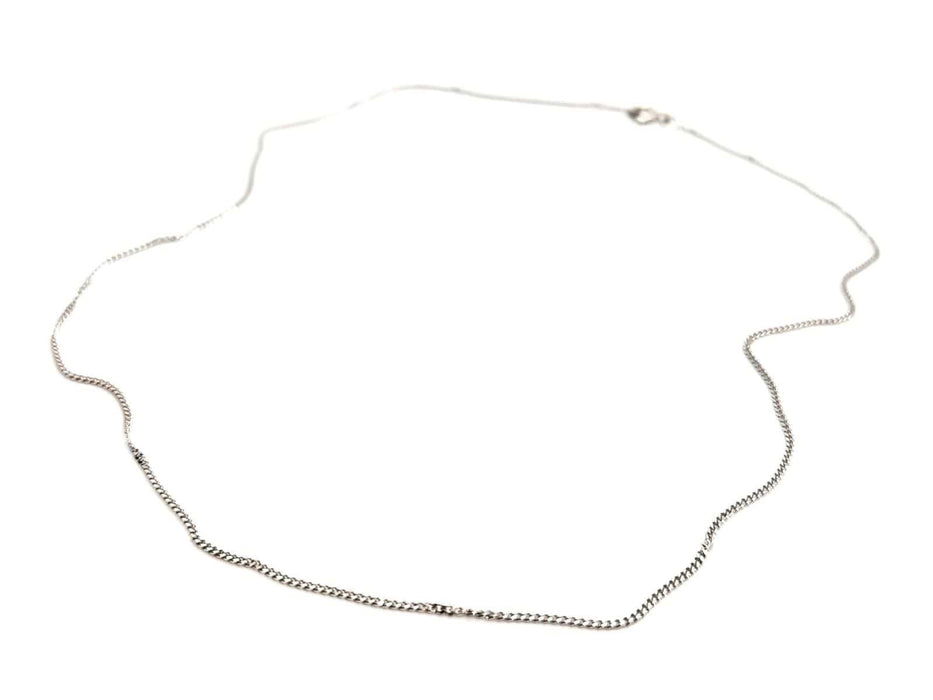 Collier Collier Maille gourmette Or blanc 58 Facettes 1639541CN