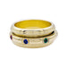 Ring 55 Piaget ring, “Possession”, yellow gold, colored stones. 58 Facettes 32340