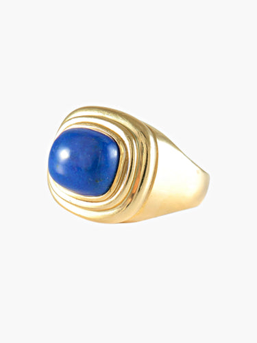 Bague BAGUE LAPIS LAZULI OR JAUNE 58 Facettes