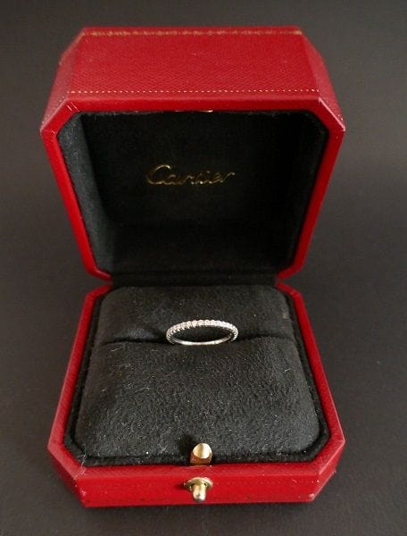 Bague 52 Cartier alliance Etincelle diamants 58 Facettes 1013033