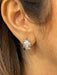 Boucles d'oreilles Boucles d’oreilles mini-créoles or blanc et diamants 58 Facettes