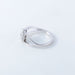 Ring 52 White gold diamond ring daisy model 58 Facettes