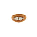 Ring 59 Braided ring 4 Diamonds 58 Facettes A5942c