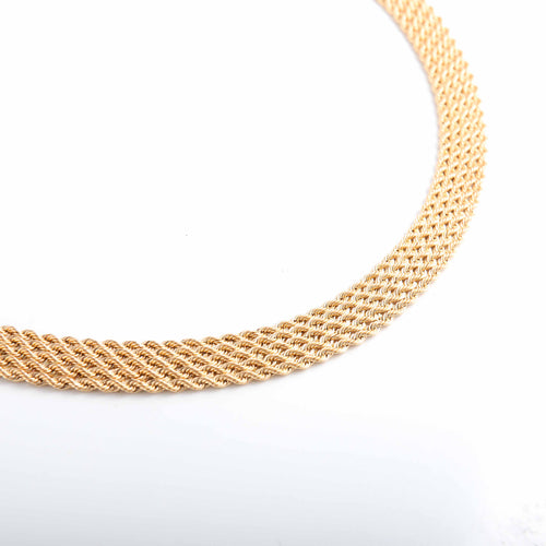 Collier COLLIER OR JAUNE MAILLE TRESSEE 58 Facettes LP 906
