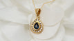 Collier Collier pendentif saphir diamants 58 Facettes 29469