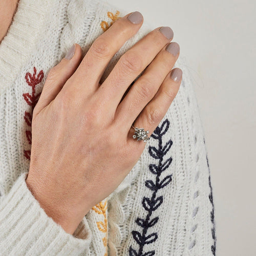 Bague 48.5 Bague vintage diamants or blanc 58 Facettes