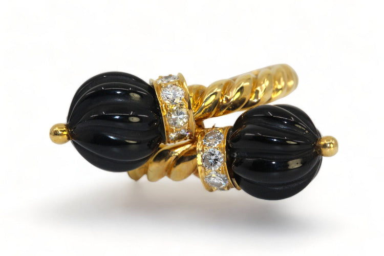 Bague CHAUMET - Bague Onyx Diamants 58 Facettes