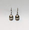 Boucles d'oreilles Boucles d'oreilles dormeuses or et perles grises 58 Facettes