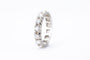 Bague Bague or blanc 18 carat et diamants 58 Facettes