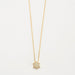 Necklace 18-carat yellow gold necklace set with diamonds 58 Facettes