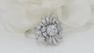 Bague 51 Bague vintage en or blanc et diamants 58 Facettes 32087