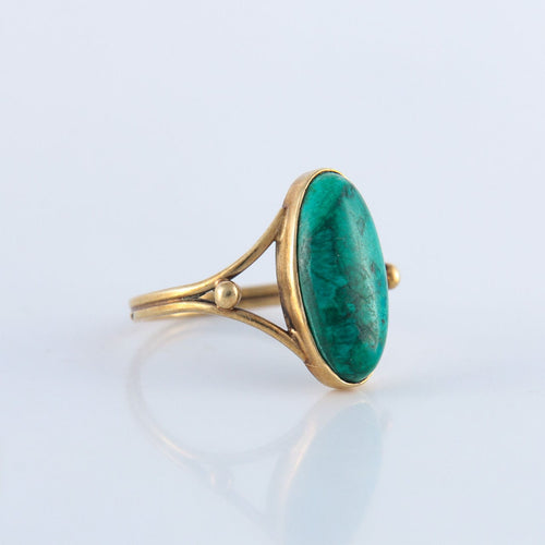 Bague 54 Bague Pierre verte 58 Facettes JE92