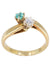 Ring 56 TOI ET ME EMERALD AND DIAMOND 58 Facettes 066861
