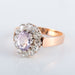 Ring 58 Old Amethyst Diamond Ring 58 Facettes 8292