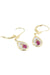 Earrings Ruby and diamond dangling earrings 58 Facettes 042601