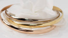 Bracelet Cartier bracelet three golds Trinity model 58 Facettes