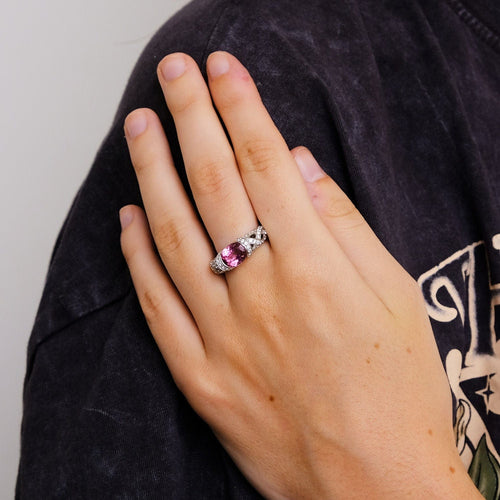 Bague 53 Bague Entrelacée Tourmaline Diamants 58 Facettes 2.136