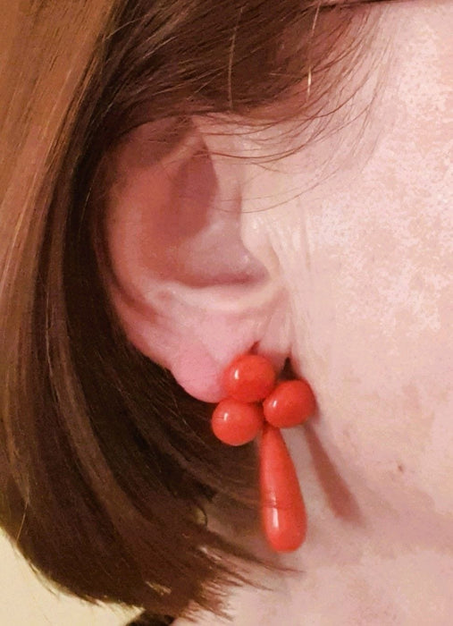 Boucles d'oreilles Boucles d'oreilles Or jaune Corail 58 Facettes