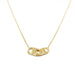 Collier Collier lien diamants , or jaune 58 Facettes